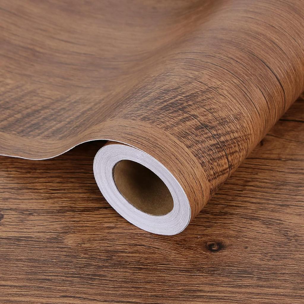 60/80cm Selbstklebende PVC Wasserdichte Holzmaserung Tapetenrollen Küchenaufkleber Möbel Schrank Tisch Wandpapiere Heimdekoration