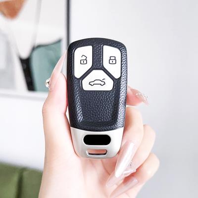 TPU Leather Car Key Case Cover Shell Fob Holder For A6 A5 Q7 S4 S5 S7 A4 B9 A4L 4m 8W Q5 TT TTS RS 8S Coupe Accessories