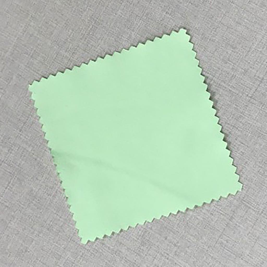 100 ks 6x8cm Hadřík na čištění brýlí Oboustranný samet Zlatý Stříbrný Hadřík na čištění šperků Ovoce