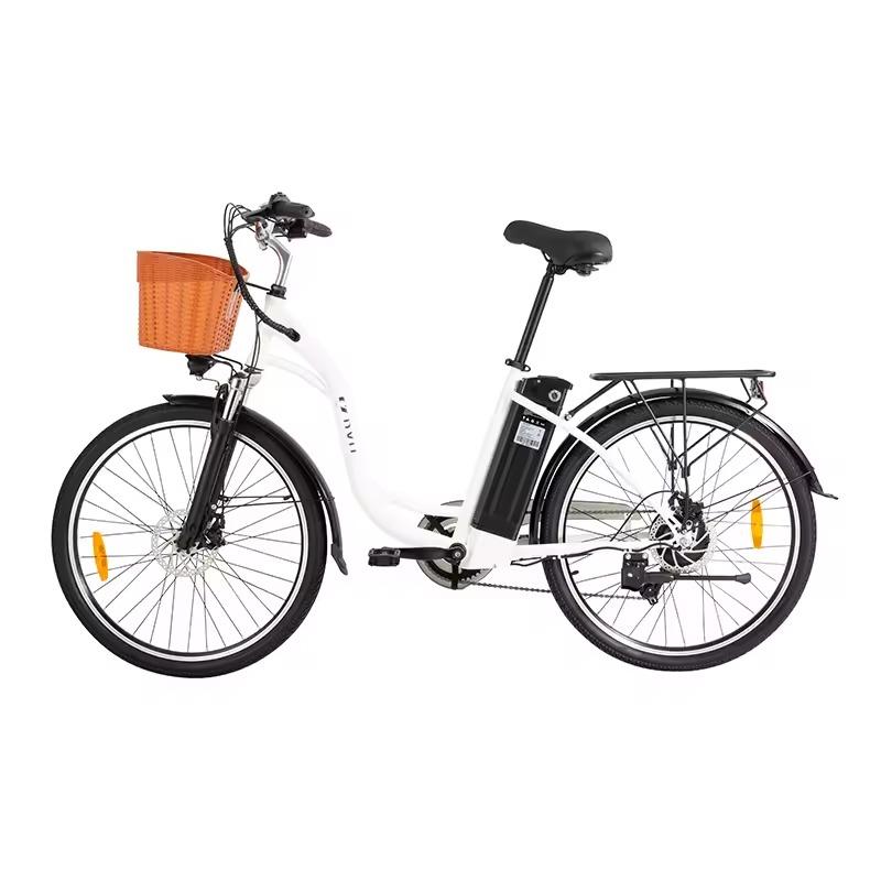 DYU C6 Electric Bike 350W Motor, 36V 12.5Ah Removable Battery, Max Range 40-70KM, 26*1.95 Inch Tires E-Bike