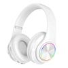 RGB Lighting Noise Cancelling Headphones HIFI Audio Wireless Headphones  Sports Use