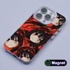 Date a Live Kurumi Tokisaki White Translucent MagSafe Mobile Phone Case for iPhone 17 16 15 14 13 12 11 X XR XS Air Pro Max Plus