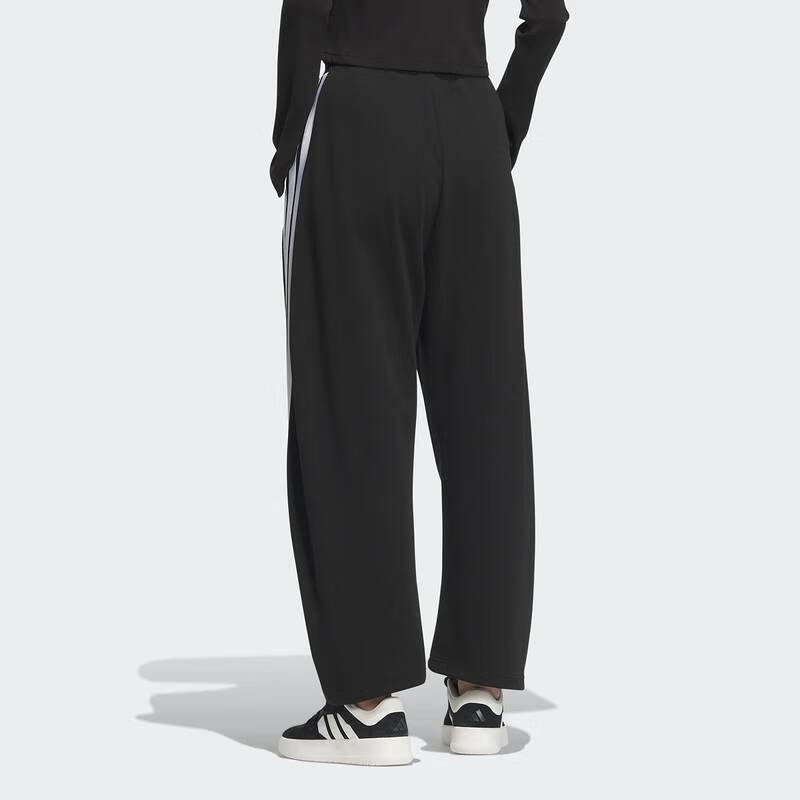 Adidas Side Stripe Soft Breathable Comfortable Skin-Friendly Banana Casual Pants Women Bottoms Black JY7697