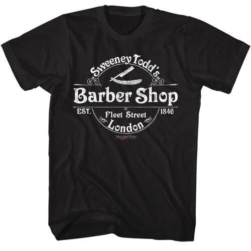 Sweeney Todd Barber Shop Black T-Shirt Unisex T-Shirt S