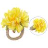 Artificial Flower Napkin Ring Farmhouse Rustic Jute Rope Dinner Napkin Holder Buckle Birthday Wedding Party Hotel Restaurant Table Decoration