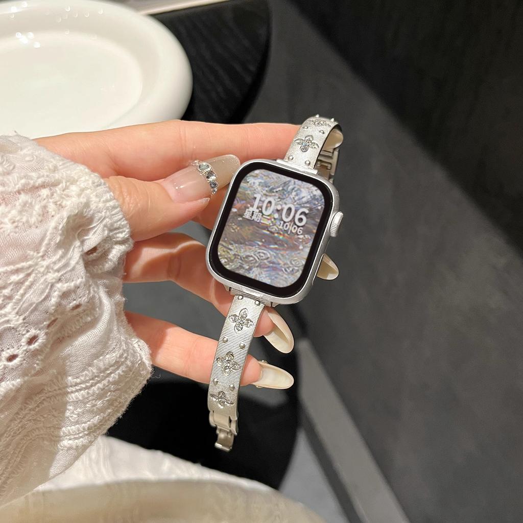 Strap for iWatch S10 S9 46mm 42mm 45mm 41mm 49mm 38mm Vintage Bracelet Apple Watch Series 10 9 8 7 6 5 SE Replacement Band Wristband