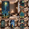 Ciel Étoilé Art Arbres Pour Samsung Galaxy A73,31,8,9,52,J7,22,Note,72,41,71,53,32,Coque Souple en Silicone Noir