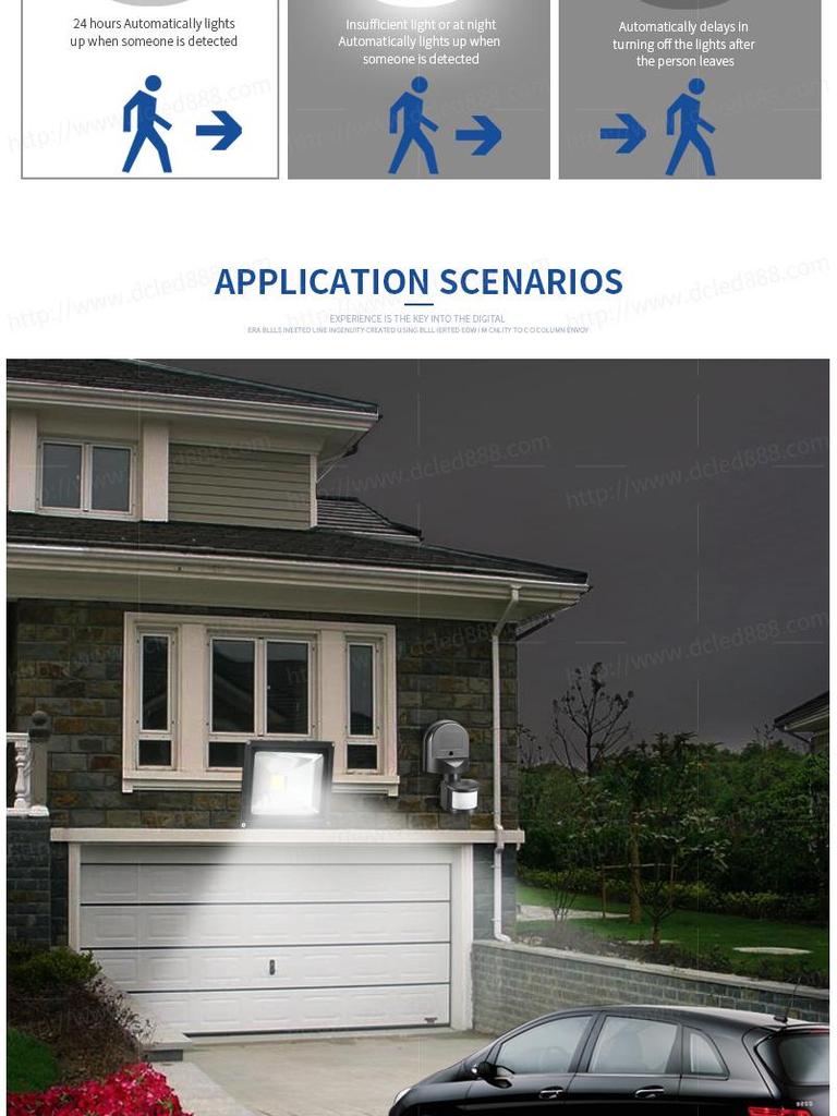 Adjustable 180° PIR Motion Sensor Detector