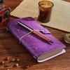 Leather Cover Starry Sky Notebook Retro A6 Personal Notepad Gold Stamping Notebook  Study