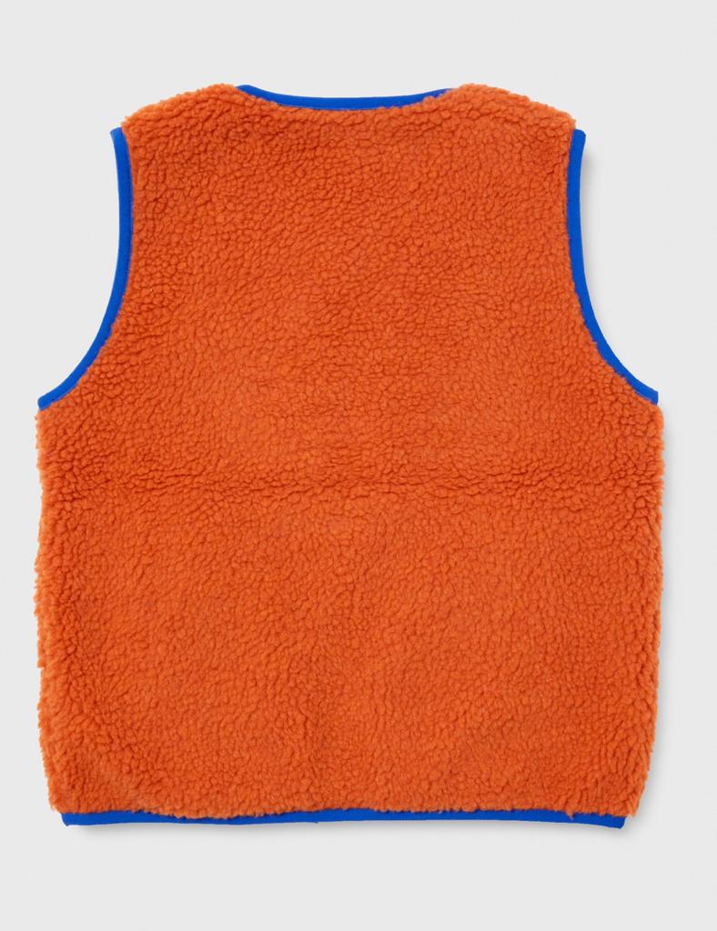 Lee Reversible Boa Fleece Sizes Vest, Kids', Orange, 110-150cm