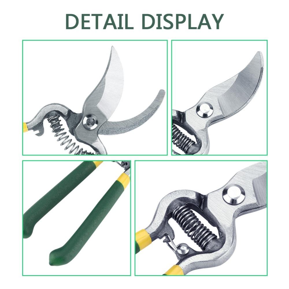 Double-Sided Polished Pruning Shears Black and Green Grafting Tools Gardening Pruning