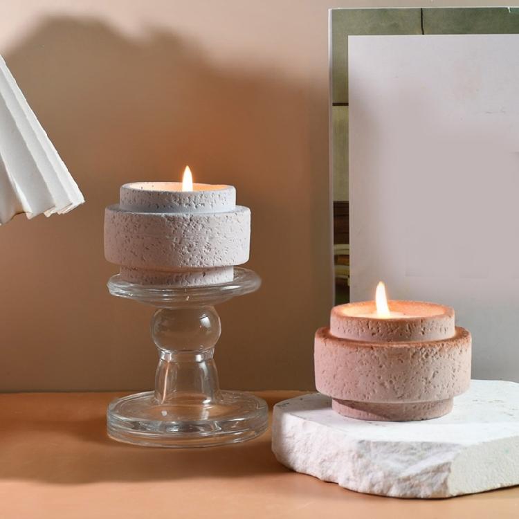 Modern Decorative Moulds Concrete Cylinder Silicone Molds Silicone Candle Cup Mold for Home Making Unique Candle Cups