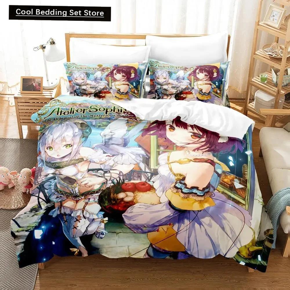 3D Print Anime Atelier Sophie Bedding Set Duvet Cover Bed Set Quilt Cover Pillowcase Comforter King Queen Size Home Textiles