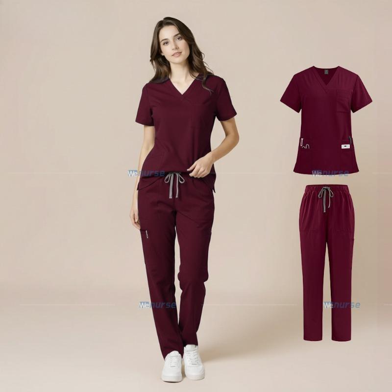 Stretch Hand-washing Clothes, Short-sleeved Surgical Gowns, Nurses, Doctors, Overalls, Pet Hospital, Short-sleeved Suits