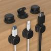 6Pcs Cable Organizers for Desk Invisible Cord Holder with Strong Suction Cup Automatic Locking & Release Cable Clip