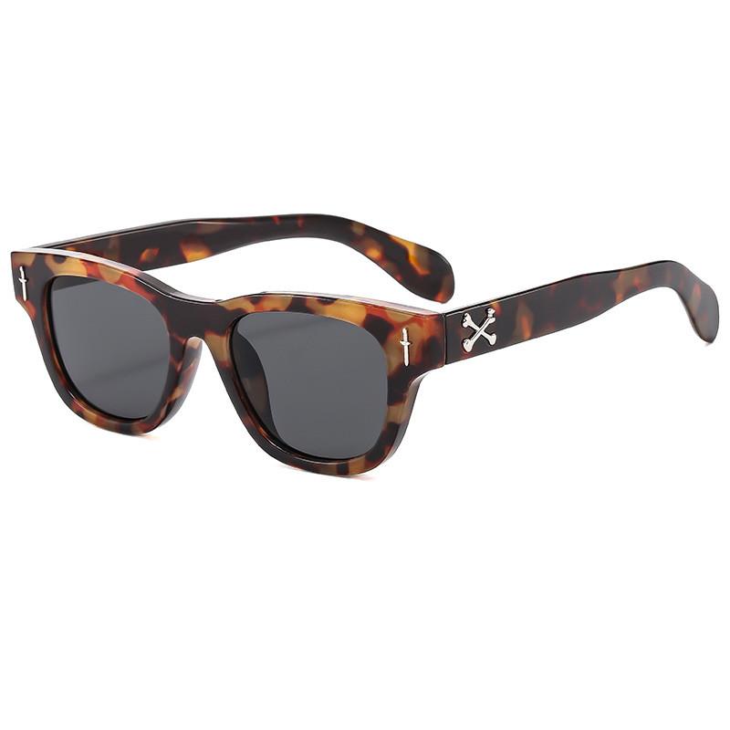 Vintage Square Sunglasses For Men And Women With Uv400 Protection For Outdoor Activities And Driving