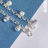 925 Sterling Silver Crown Pendant AAA Zircon Bracelet Fashionable Wedding Jewelry
