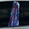 1/2pcs Anime Lovely Girl Car Stickers DIY Car B-pillar Cover Scratches Waterproof Durable Decoration Auto PET Decals