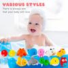 16pcs Baby Bath Toys Set with 10 Bath Squirt Toys, 1 Net, 1 bath toy storage net bag, 4 play balls, Baby Bath Tub Toys Paddling Pool Toys Water Toys