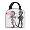 Anime Kokichi Ouma Danganronpa Game Insulated Lunch Bag for Women Children Leakproof Food Boxes Thermal Lunch Box Tote