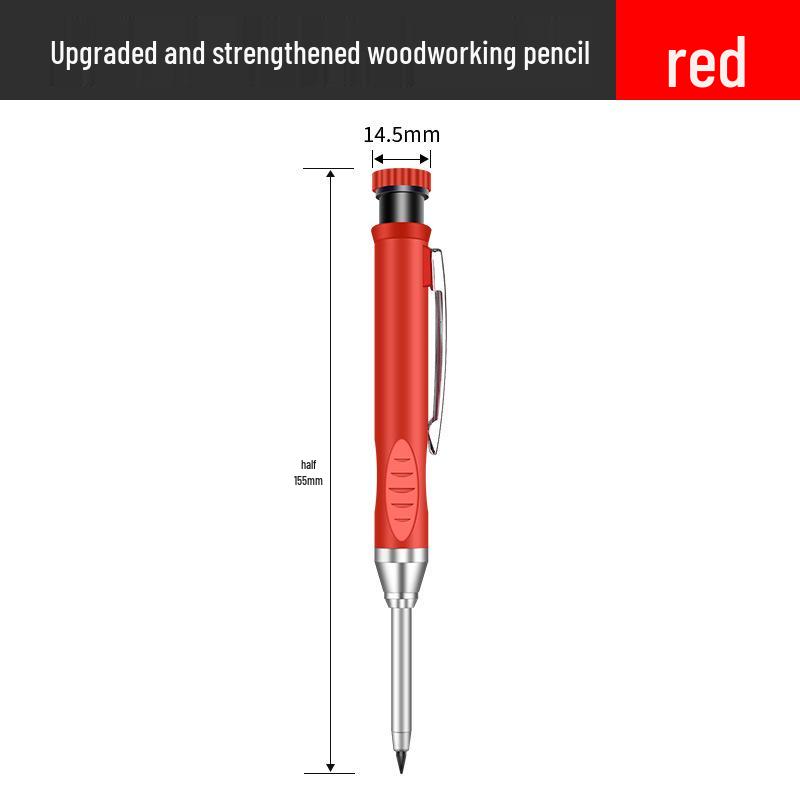 

Профессиональный плотницкий карандаш с длинным носом для глубоких отверстий, с быстросохнущим графитовым стержнем