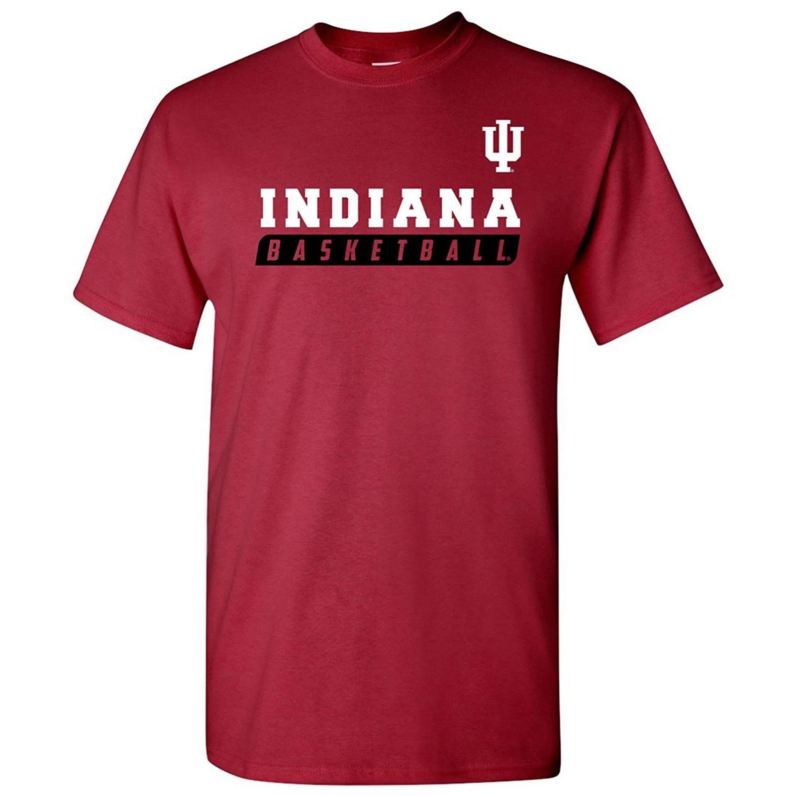 Indiana Hoosiers Basketball Slant Unisex Licensed T-Shirt - Cardinal S