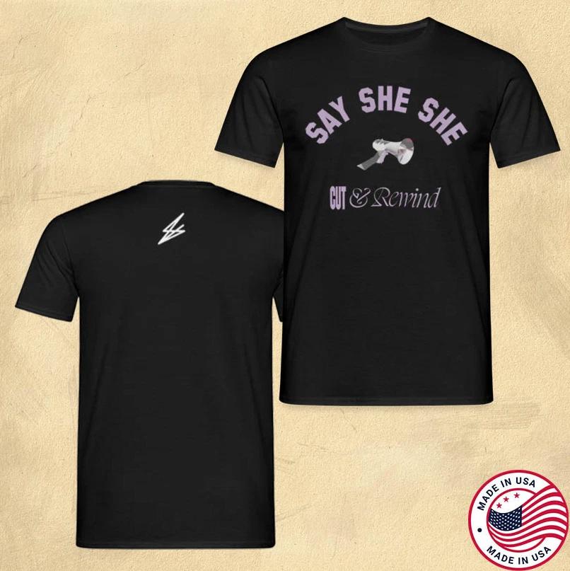 Say She She – Cut & Rewind Official Limited Edition Band Merch T-Shirt S