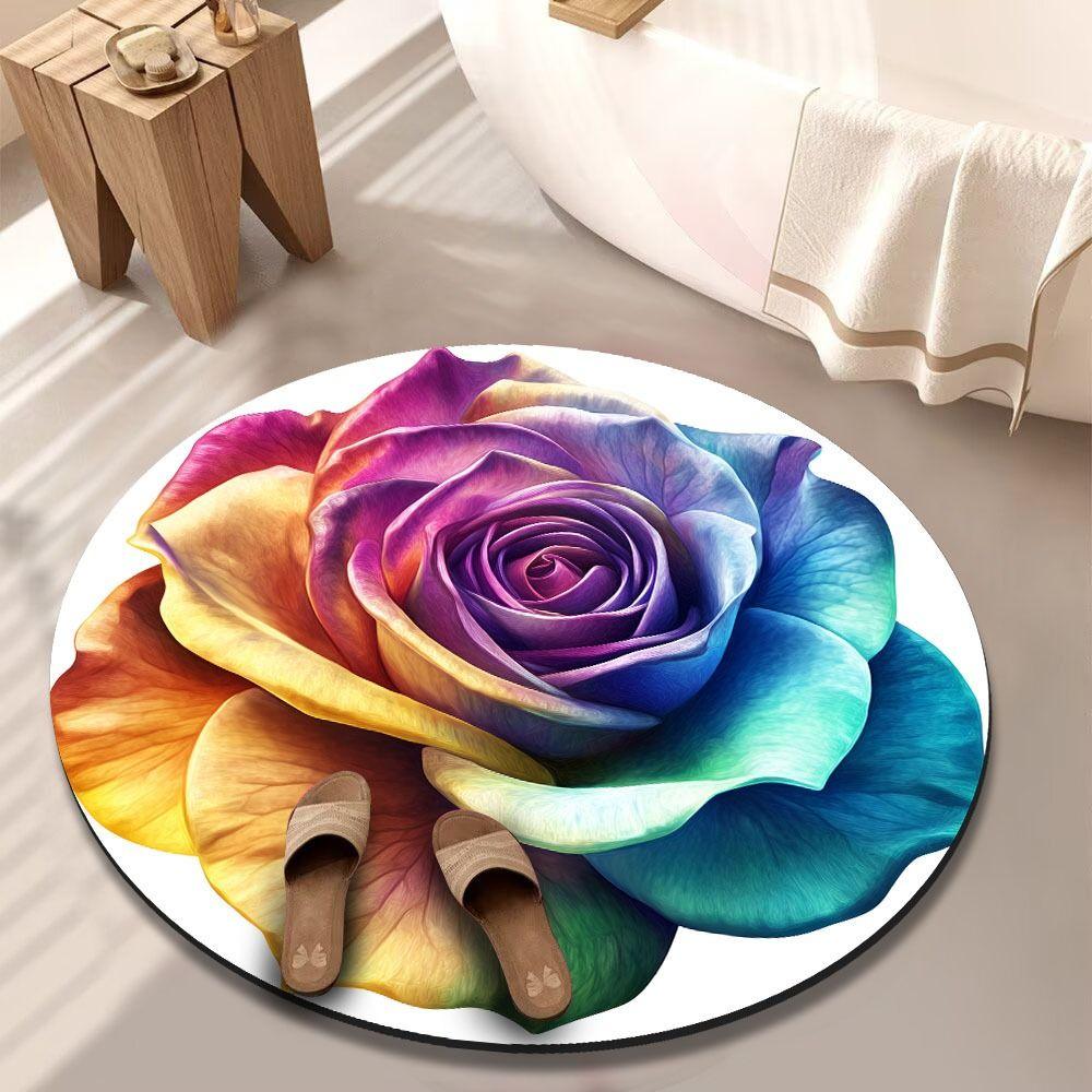 Antypoślizgowa Mata Podłogowa Piwonia Mata Podłogowa Łazienkowa o Specjalnym Kształcie do Salonu Stolik Herbaciany Przyłóżkowa