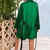 Satin Silk Pajamas Women Nightdress Lingerie Robes Underwear Sleepwear Sexy