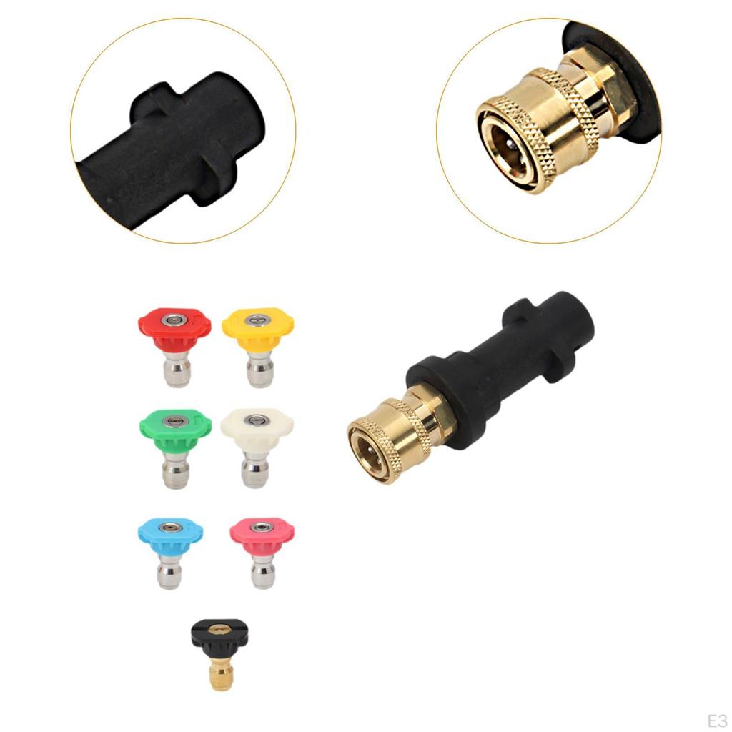 Pressure Washer Adapter Accessories,1/4 inch Resin Car Spray Nozzle Tips,Female Quick