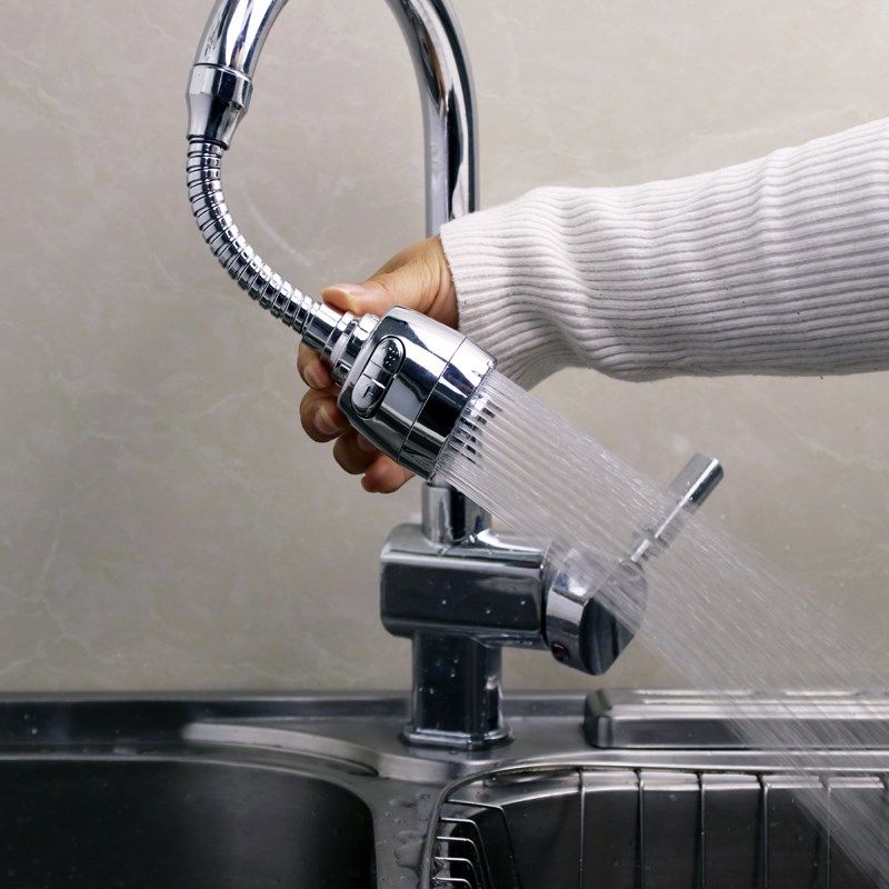 Bathroom Rotatable Sink Faucet Kitchen Sprayer Jet Water Tap Filter Splash-proof Faucet Extender
