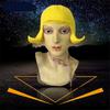 Realistic Latex Mask Short Bob Overhead Masks Novelty Rubber Colorful Hair Hats  Masquerade