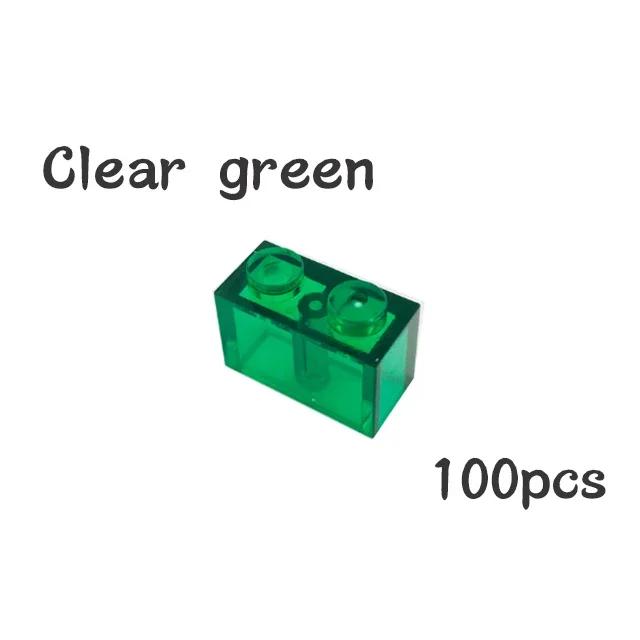 100Pcs DIY 3004 Thick Constructing Blocks Particle Figures 1x2 Dots Brick Works With Educational Creative Construction Leduo Kid Toy