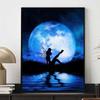 Diamond Painting Moon Fairy Silhouette Healing Illustration 5D Diamond Painting Art Embroidery Cross Stitch Room Decoration