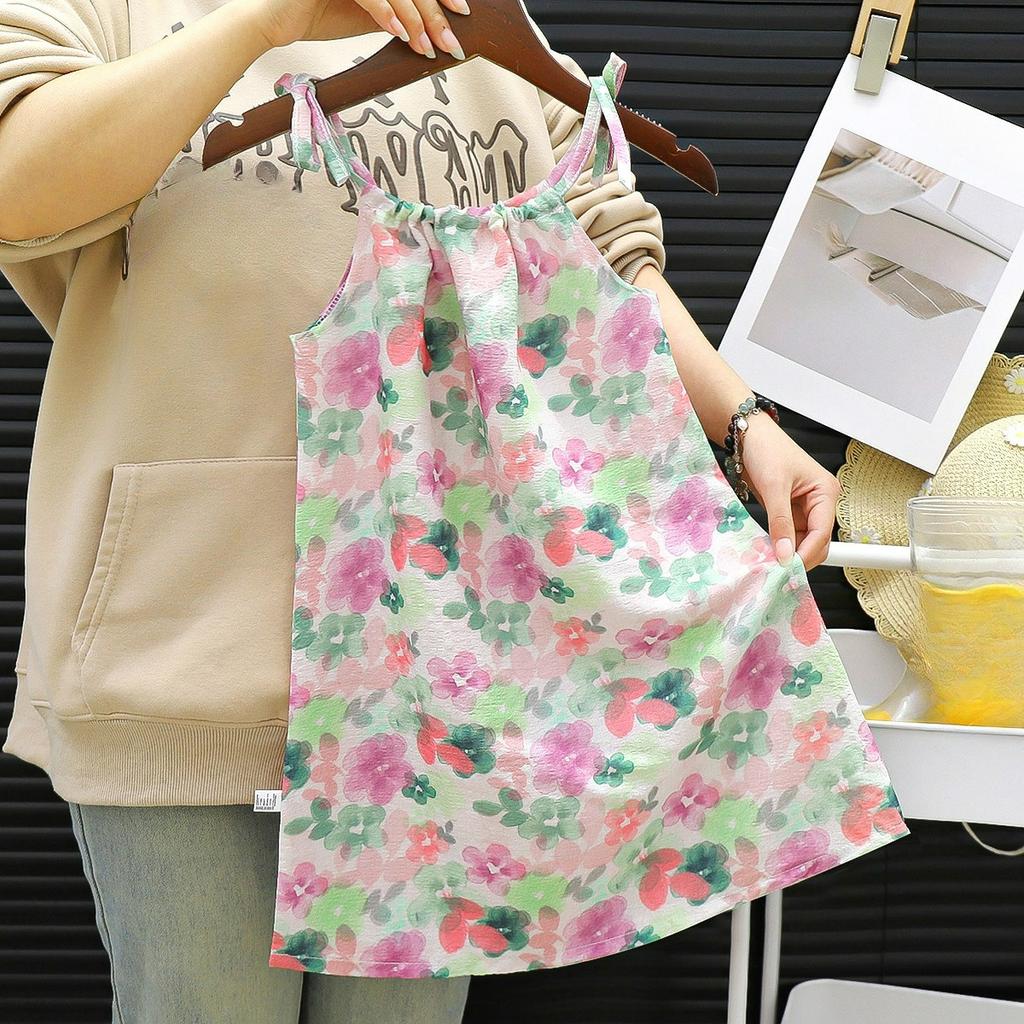 Girls' Princess Dress, Summer Suspender Skirt, Children's Vest Skirt, Big Children's Dress, Female Treasure Nightdress