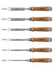 EZARC 6-Piece Woodworking Chisel Set, 6/10/12/16/20/25mm, Excellent Sharpness, Professional Grade, Beechwood Handle, Carpentry Tools, Wooden Box