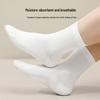 Odor-Resistant Unisex Disposable Socks for Autumn & Winter Travel - Black Mid-Calf