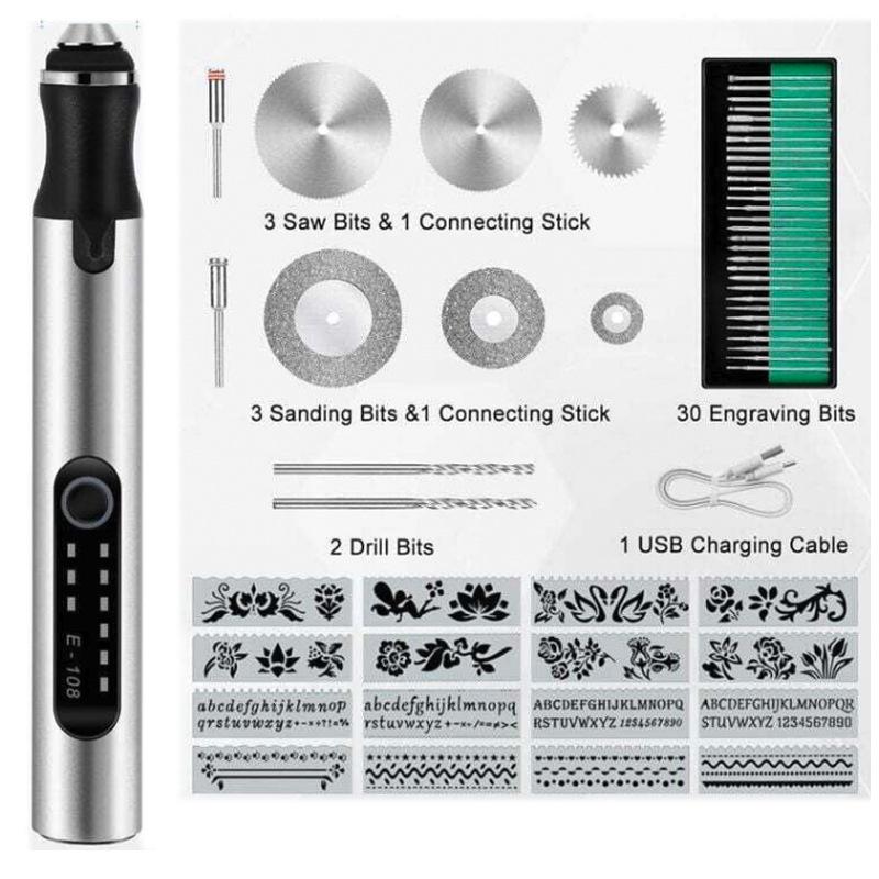 Electric Grinder Pen: Handheld Carving, Polishing & Engraving Tool for Jade & Wood