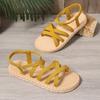 Fashion Fashion Women's Sandals 2025 Summer New Casual Beach Sandals for Women Flat Sandals Bohemian Vacation Outwear Sandalias De Mujer