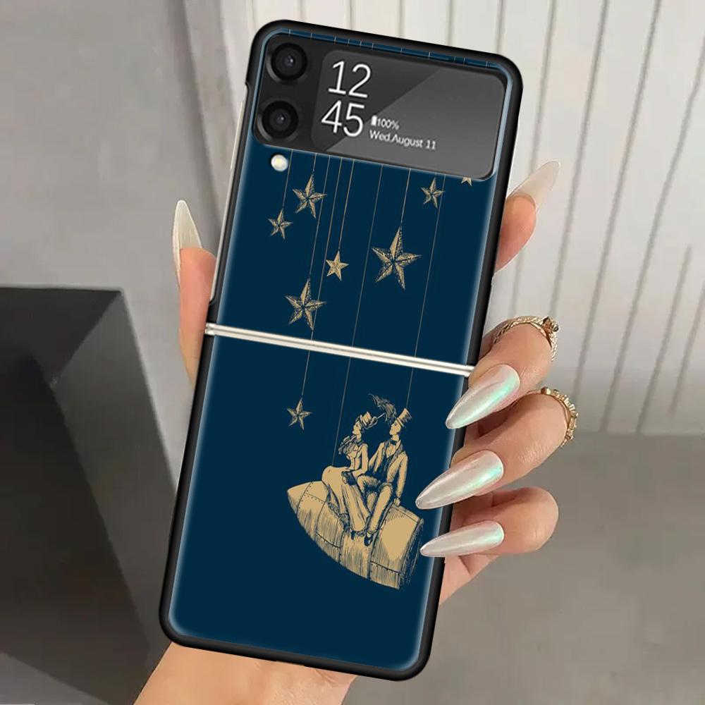 

Rock The Smashing Pumpkins Hard PC Phone Case For Samsung Galaxy Z Flip 7 6 5 4 3 Black ZFlip7 ZFlip6 Flip5 Flip4 Flip3 5G Print Samsung Z Flip 6