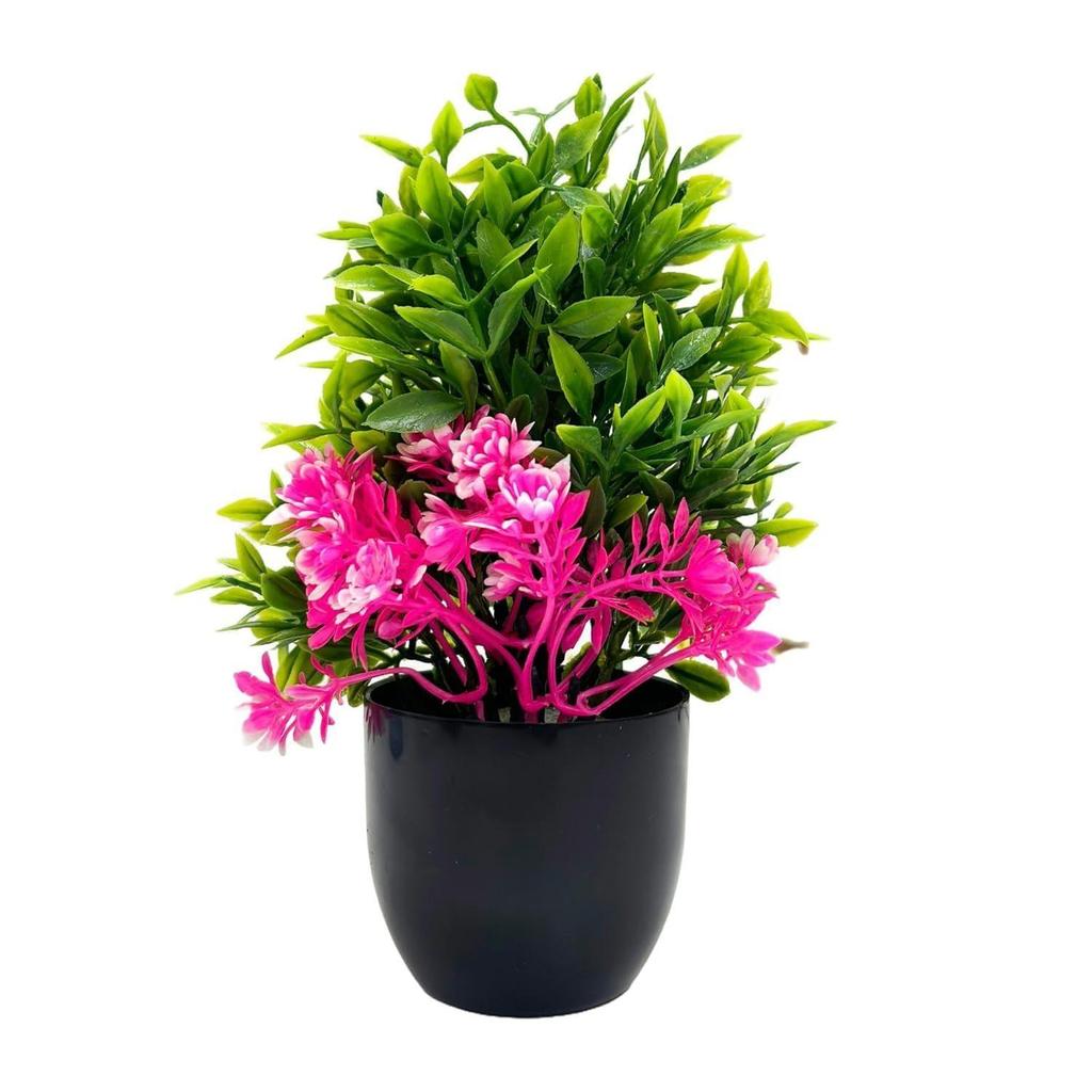 Artificial Potted Plants, Artificial Plastic Eucalyptus Plants Small Indoor Potted Houseplants, Small Faux Plants for Home Decor