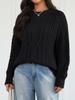 New Arrival 2025 - Women's Solid Color Casual Commuting Sweater Tops - European & American Style