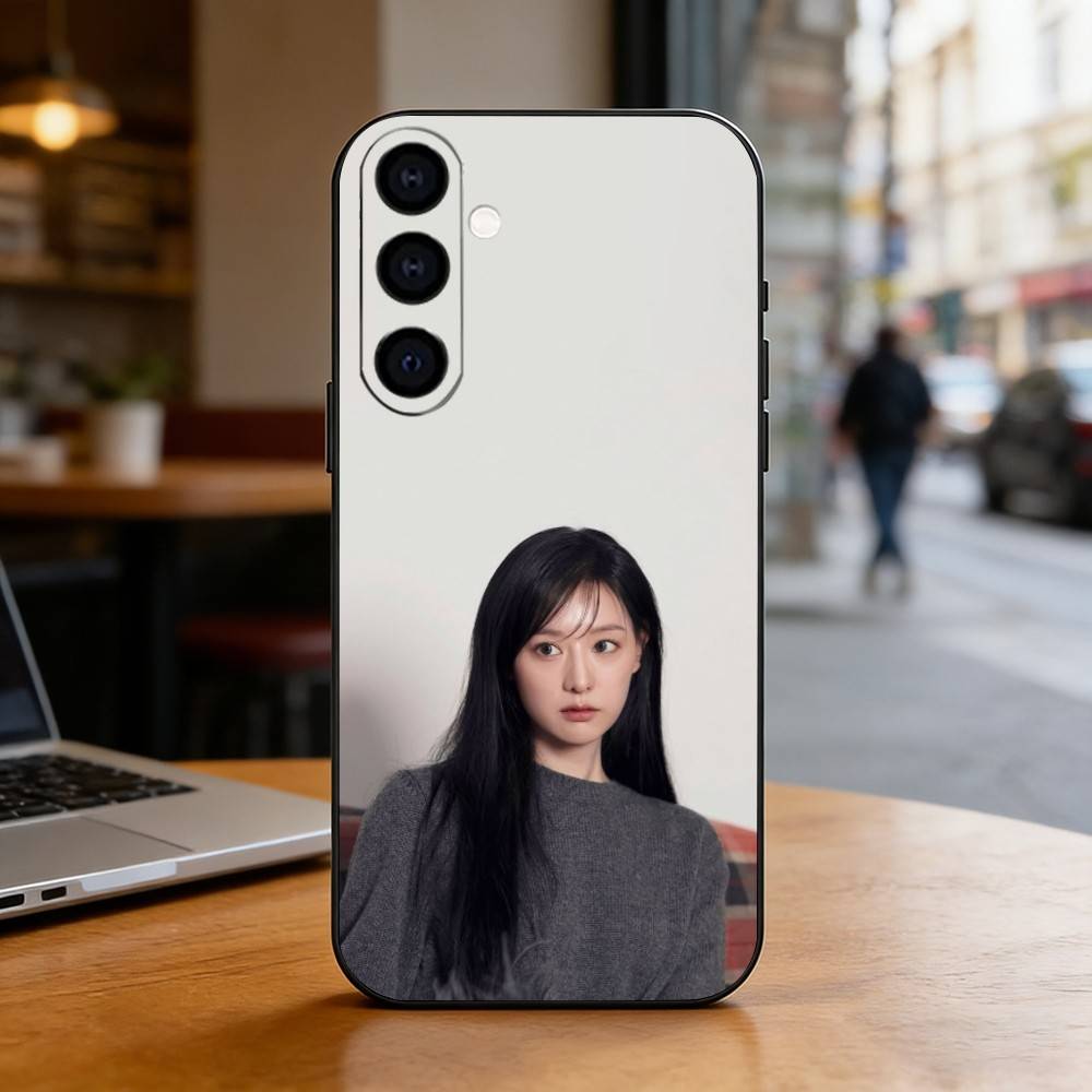Korean Actor Kim Ji-won Phone Case For Samsung Galaxy A73,A72,A71,A70,A53,A52,A51,Soft Silicone Black Cover