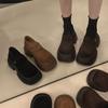 Woman Pumps Round Toe Loafers Shoes for Women Platform Brown Summer 2025 Comfortable and Elegant Y2k with Discount Fashion Dress