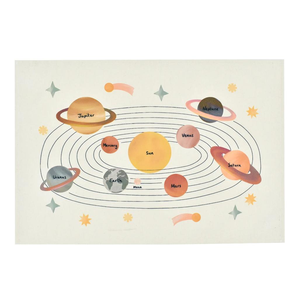 Solar System Tapestry Planetary Design Perfect for Space Themed Room or Classroom Decor Large Wall Hanging Artwork