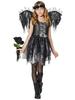 Halloween Black Angel Wings Costume for Kids - Gothic Vampire & Devil Cosplay Party Outfit