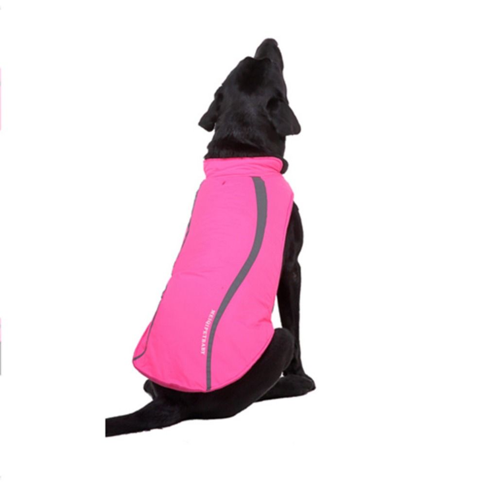 

Хлопковое/флисовое зимнее теплое пальто для больших собак, мягкая теплая куртка для собак, пальто для собак на открытом воздухе, жилет, осень S-C розы красного