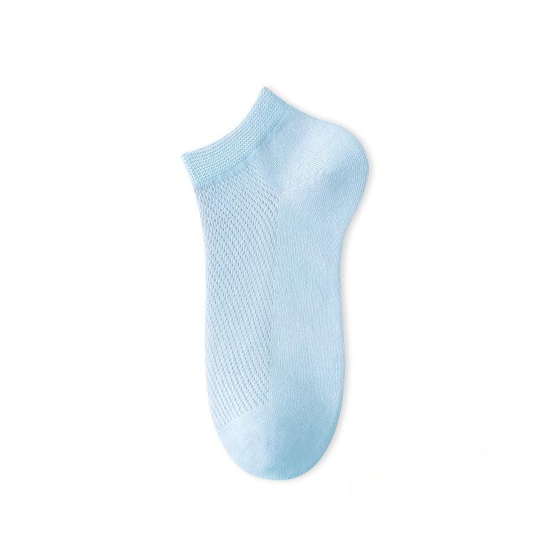 Chaussettes Invisibles d'Été pour Femmes en Maille Fine Respirante Absorbant la Sueur avec Coton