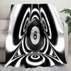 Billiards Plush Blanket Soft Comfortable All Seasons Perfect Sofa Office Nap Travel Birthday Gift Christmas Present