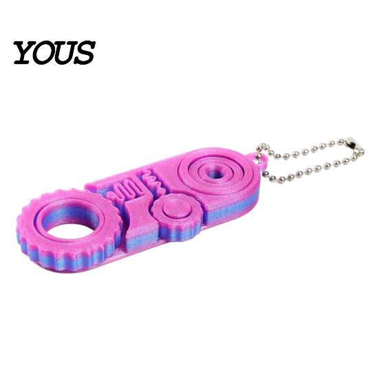 Compact Stress Toys for Adults 3D Printed Fidget Toys, Relief Sensory Gadgets Office and Classroom, Portable Fidgets 3-in-1 Handheld Spinner